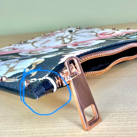 White House Black Market Floral Flat Clutch - Picture 9 of 11